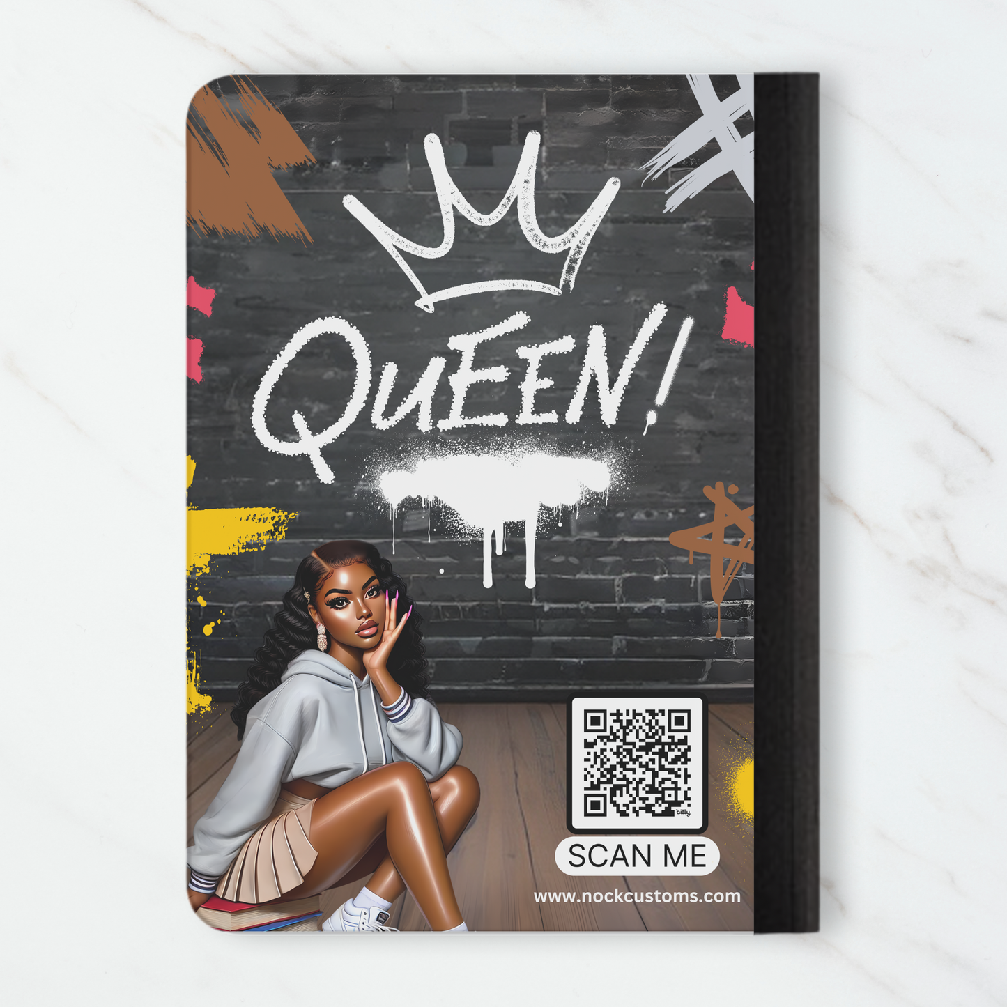 Composition Book - Street Chic with Afrocentric Queen & Graffiti Art Covers