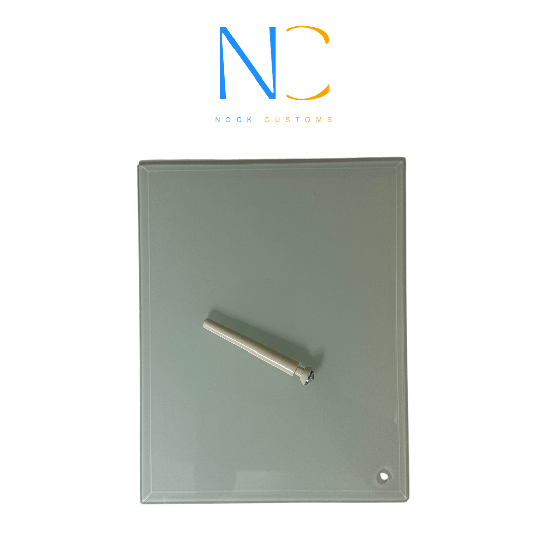 DazzleDisplay: 7x9 Sublimation Glass Frame with Diamond Pin Stand - Showcase Memories in Sparkling Brilliance!