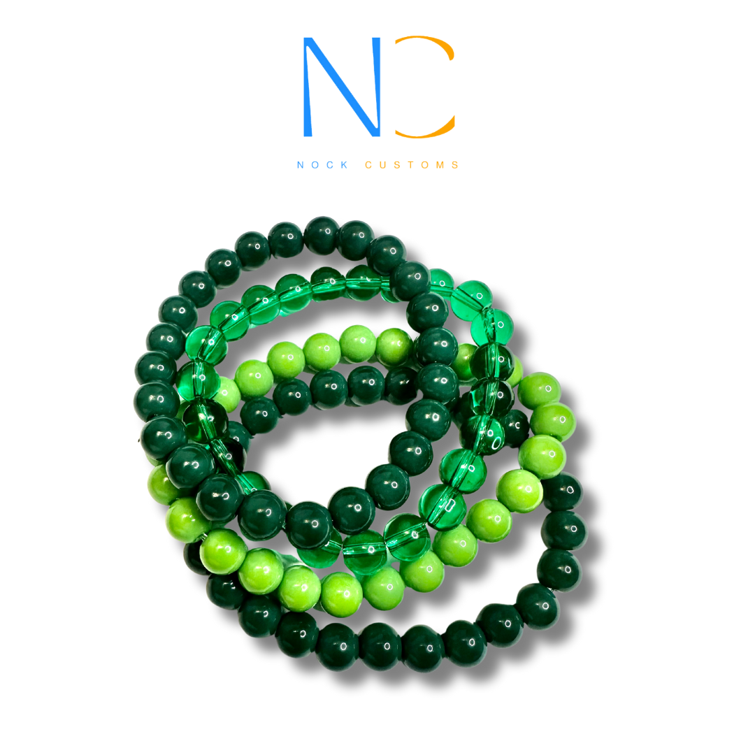 Lime Light Vibrant Green Beaded Bracelet - Stylish Multi-Layer Accessory