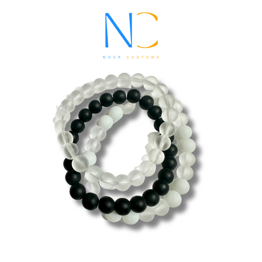 Natural Matte Beaded Bracelet - Elegant 3-Layer Fashion Accessory