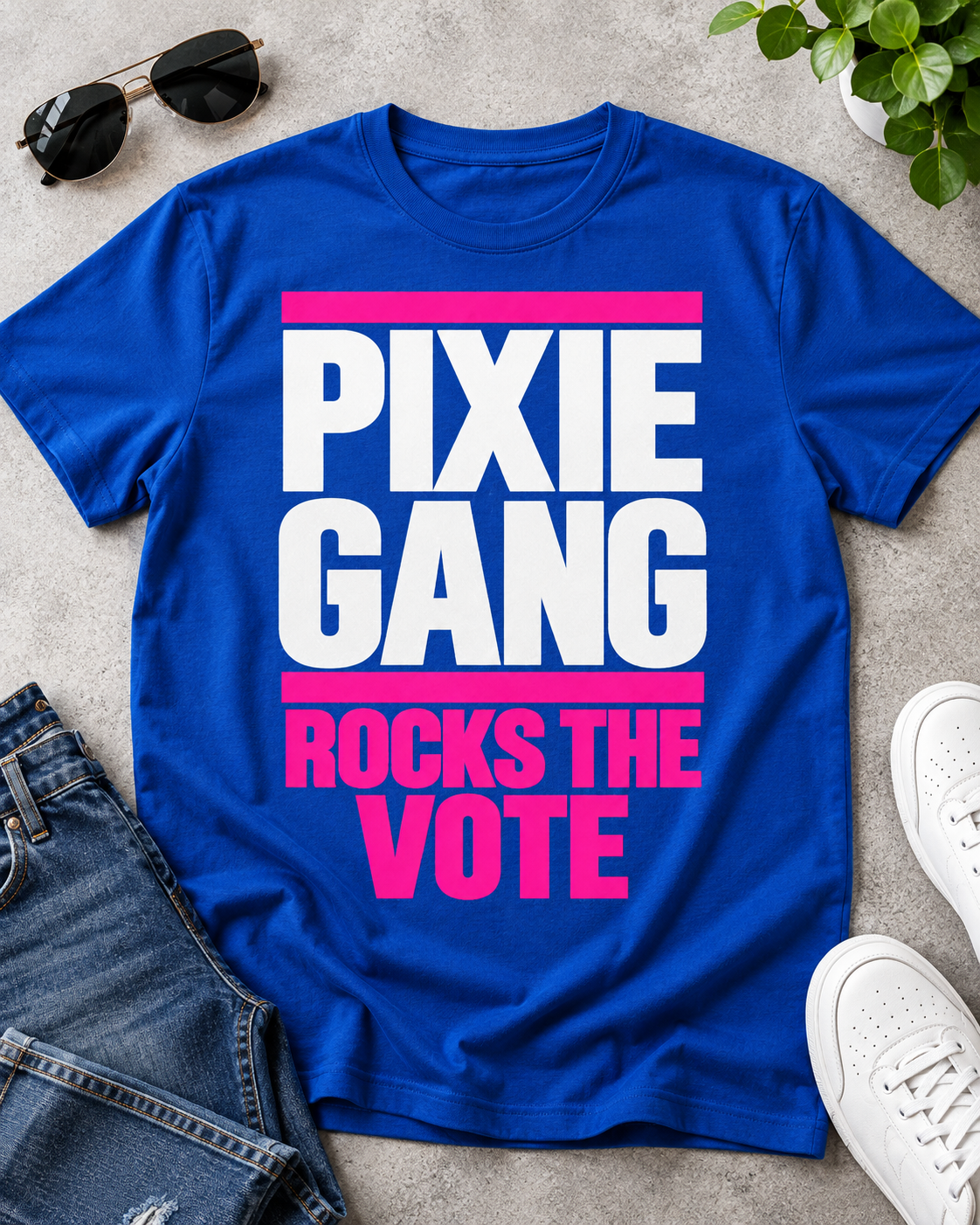 Pixie Gang Rocks the Vote Women's Graphic Tee