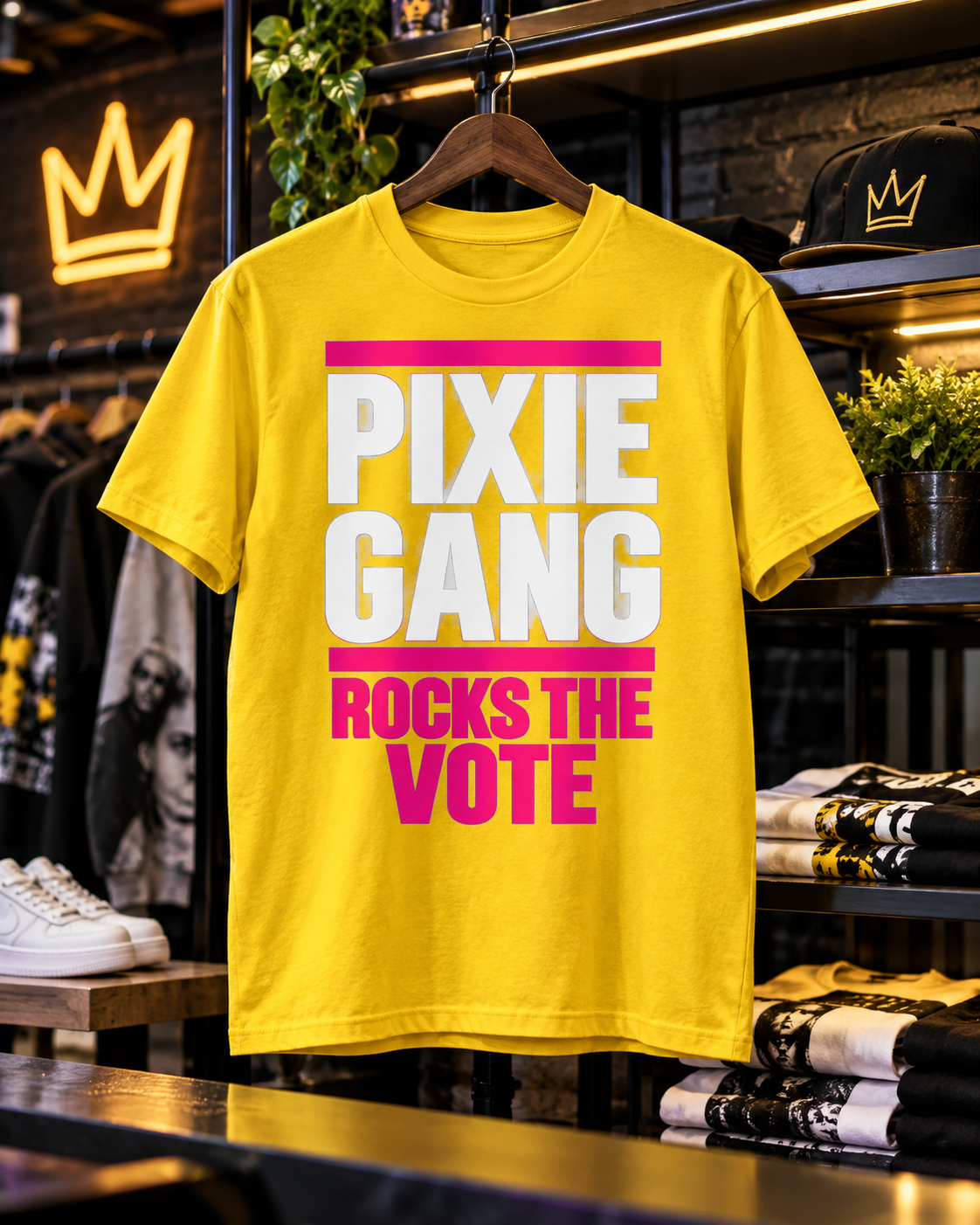 Pixie Gang Rocks the Vote Women's Graphic Tee