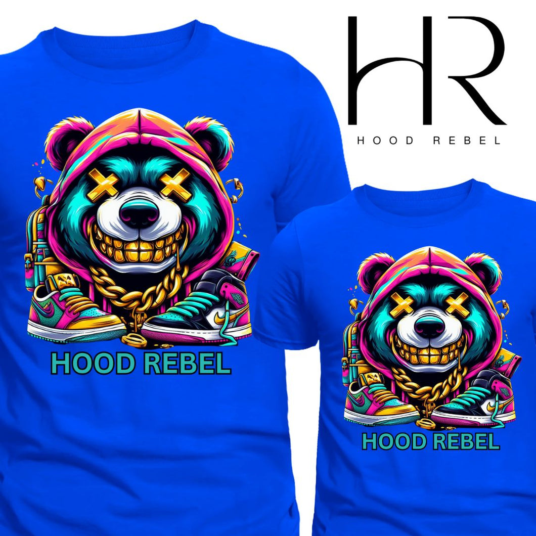 Retro Bear Urban Tee - Bold Streetwear T-Shirt with Unique Bear Design