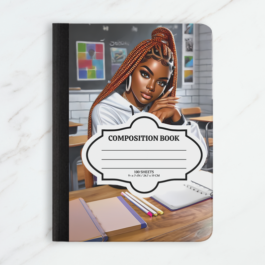 Fearless Scholar Afrocentric Composition Book - Classroom & Empowerment Art Covers