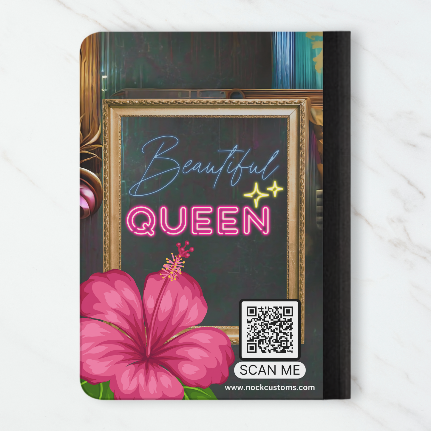 Elegant Afrocentric Composition Book - Beautiful Queen & Floral Art Covers