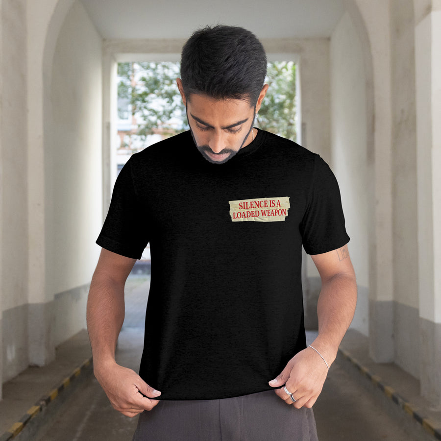 Silence Is a Loaded Weapon Tee – Always In Motion Edition